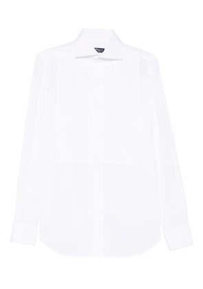 Finamore 1925 Napoli tuxedo pleated shirt - White