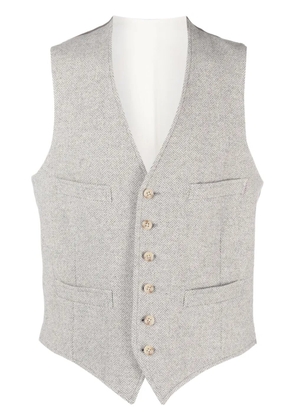 Polo Ralph Lauren herringbone wool-blend waistcoat - Grey