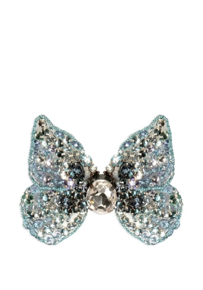 Jennifer Behr Abbie crystal butterfly hair clip - Blue