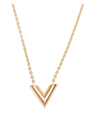 Louis Vuitton Pre-Owned 2023 Louis Vuitton Essential V pendant necklace - Gold