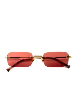 KYme Silas rectangle-frame sunglasses - Gold