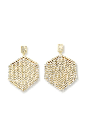 HZMER JEWELLERY crystal-embellished drop earrings - Gold