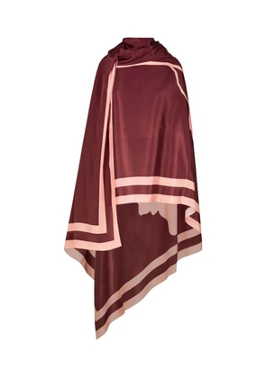 Johanna Ortiz Magnolia silhouette scarf - Red