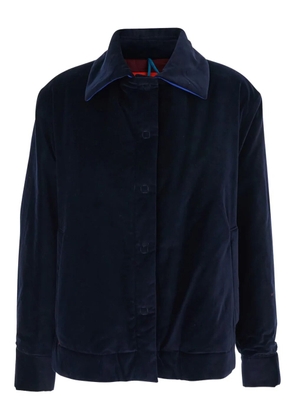Merci classic-collar jacket - Blue