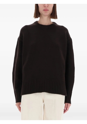 Guest In Residence ribbed-trim sweater - Brown