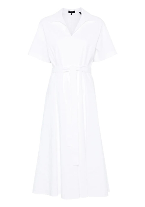 Theory short-sleeve midi dress - White