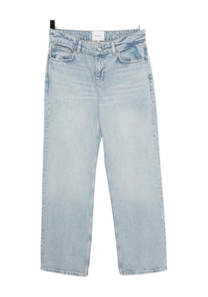 Reformation CHARLEE low rise straight leg jeans - Blue