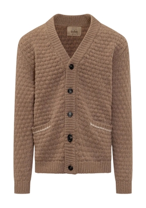 RAKKI textured cardigan - Brown