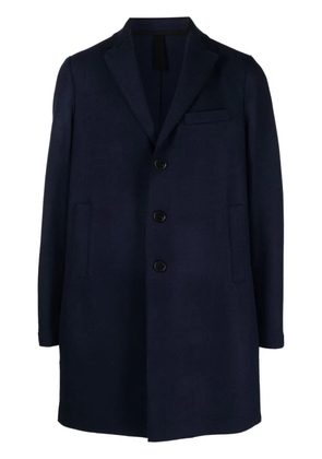 Harris Wharf London felted single-breasted coat - Blue