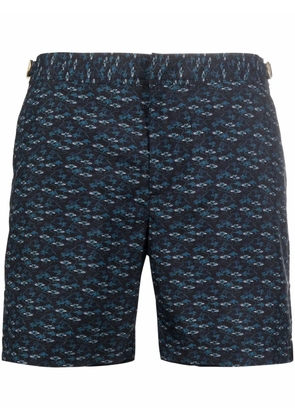 Orlebar Brown graphic-print swim-shorts - Black