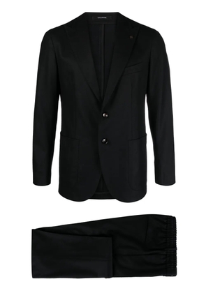 Tagliatore single-breasted wool suit - Black