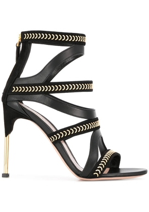 Alexander McQueen studded strap sandals - Black