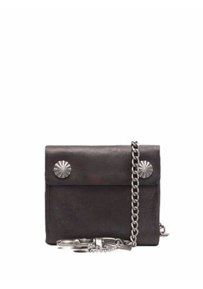 Ralph Lauren RRL chain link-detail leather wallet - Brown