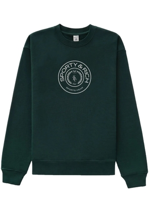 Sporty & Rich Connecticut Crest cotton sweatshirt - Green