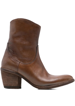 Fauzian Jeunesse 75mm zipped cowboy boots - Brown