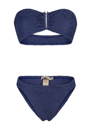 PARAMIDONNA Frida textured bikini - Blue