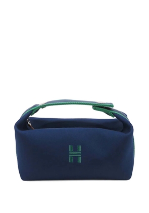 Hermès Pre-Owned 2010-2024 Small Toile Bride A Brac Case vanity bag - Blue