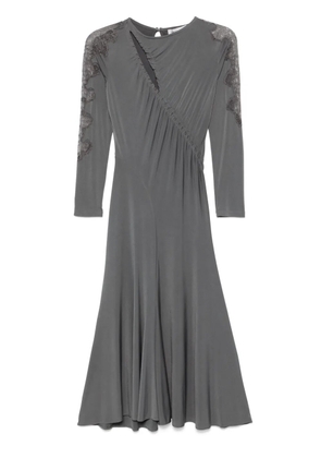 ERMANNO FIRENZE guipure-lace midi dress - Grey