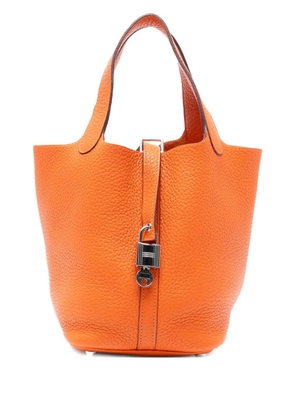 Hermès Pre-Owned 2010 Clemence Picotin Lock 18 handbag - Orange