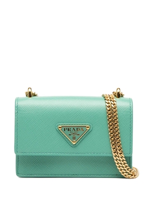 Prada Pre-Owned 2013-2025 Saffiano Lux Card Holder on Chain crossbody bag - Blue