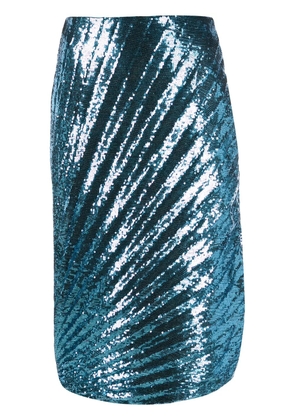 Marco De Vincenzo sequin skirt - Blue