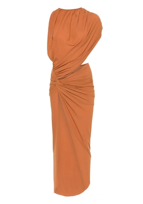 Amazuìn Carola maxi dress - Brown