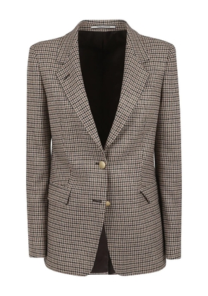 Tagliatore houndstooth-pattern buttoned blazer - Neutrals