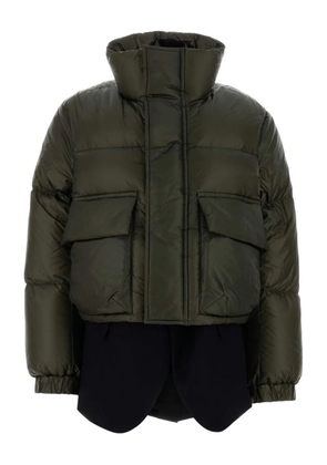 sacai nylon down jacket - Green
