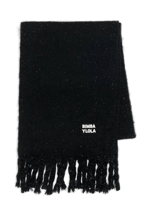 Bimba y Lola fringed scarf - Black