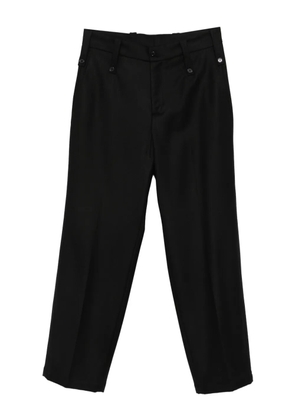 Paura Kyros button-fastening trousers - Black