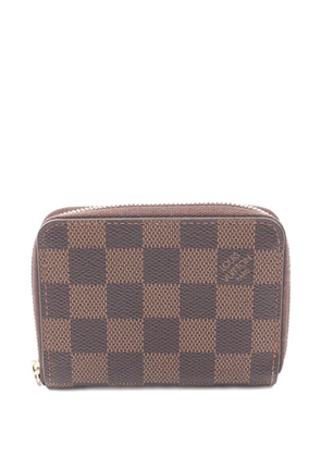 Louis Vuitton Pre-Owned 2015 Zippy Damier Ebène wallet - Brown