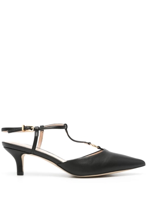TWINSET 65mm faux-leather pumps - Black