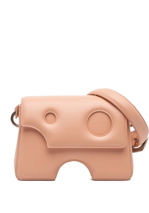 Off-White Pre-Owned 2021-2025 Leather Burrow 22 crossbody bag - Brown