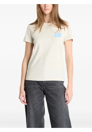Tommy Hilfiger logo-embossed T-shirt - Neutrals