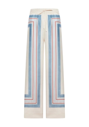 ZIMMERMANN striped drawstring trousers - Neutrals