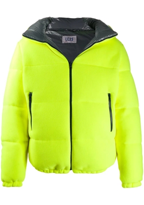 LC23 textured neon puffer jacket - Yellow