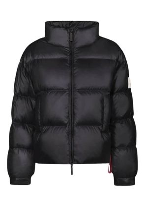 AFTER LABEL high-neck feather puffer jacket - Black