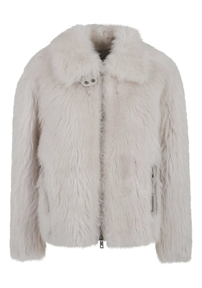 Desa 1972 zip-up shearling jacket - Neutrals