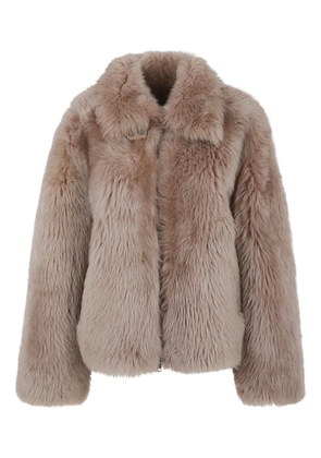 Desa 1972 zip-up shearling jacket - Neutrals