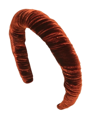 Jennifer Behr velvet irene headband - Orange