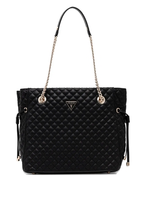 GUESS USA Everlee quilted shoulder bag - Black