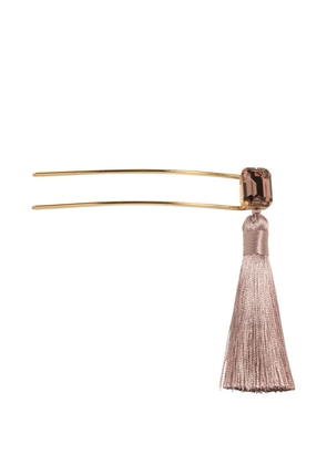 Jennifer Behr Francine tassel stone hairpin - Pink