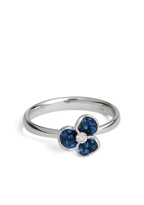 LEO PIZZO 18K white gold Candy Flora sapphire ring - Silver