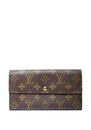 Louis Vuitton Pre-Owned 2001 Sarah Monogram snap wallet - Brown