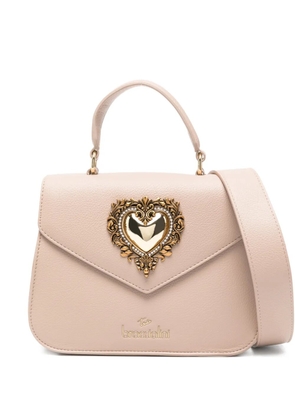 Braccialini heart-appliqué top-handle tote bag - Neutrals