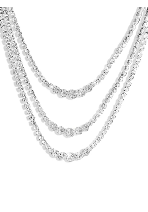 HZMER JEWELLERY crystal-embellished necklace - Silver