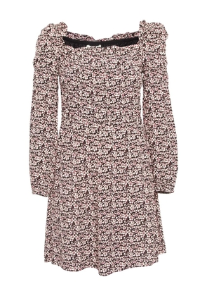 Maje 2024 pre-owned puff-sleeves floral mini dress - Black