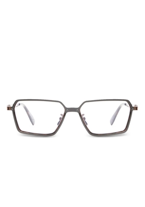 Kuboraum H15 geometric-frame glasses - Silver