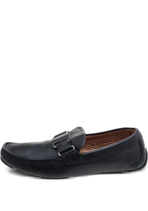 Ferragamo Pre-Owned slip-on leather loafers - Black