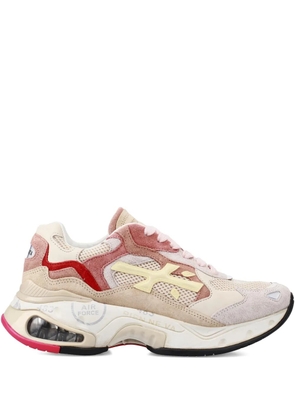 Premiata Sharkyd 423 panelled logo sneakers - Neutrals